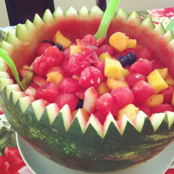 watermelon fruit bowl