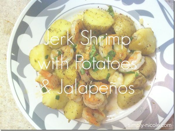 Jerk Shrimp with Potatoes and Jalapenos