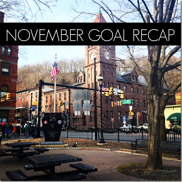 November Goal Recap - via simply-nicole.com