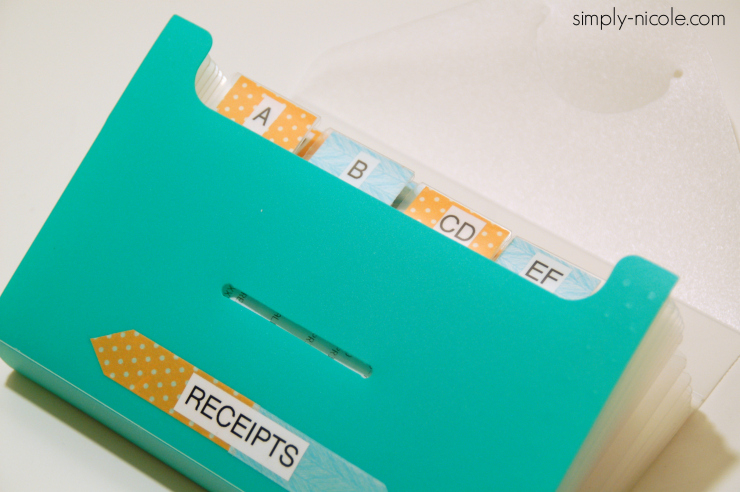How to Organize Receipts at simply-nicole.com