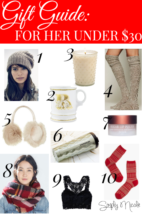 Gift Guide for Her Under $30