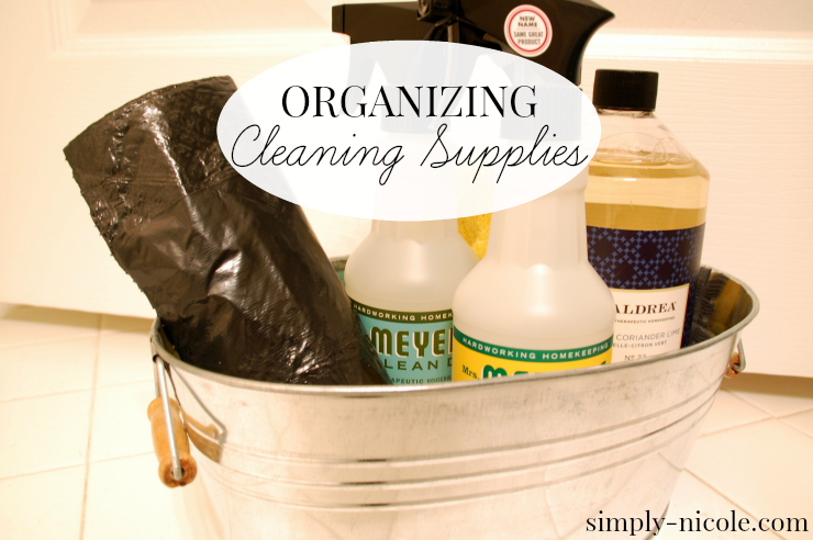 Organizing Cleaning Supplies