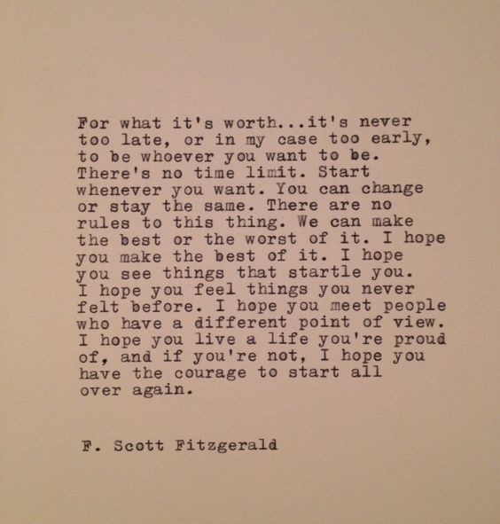 f. Scott Fitzgerald quote
