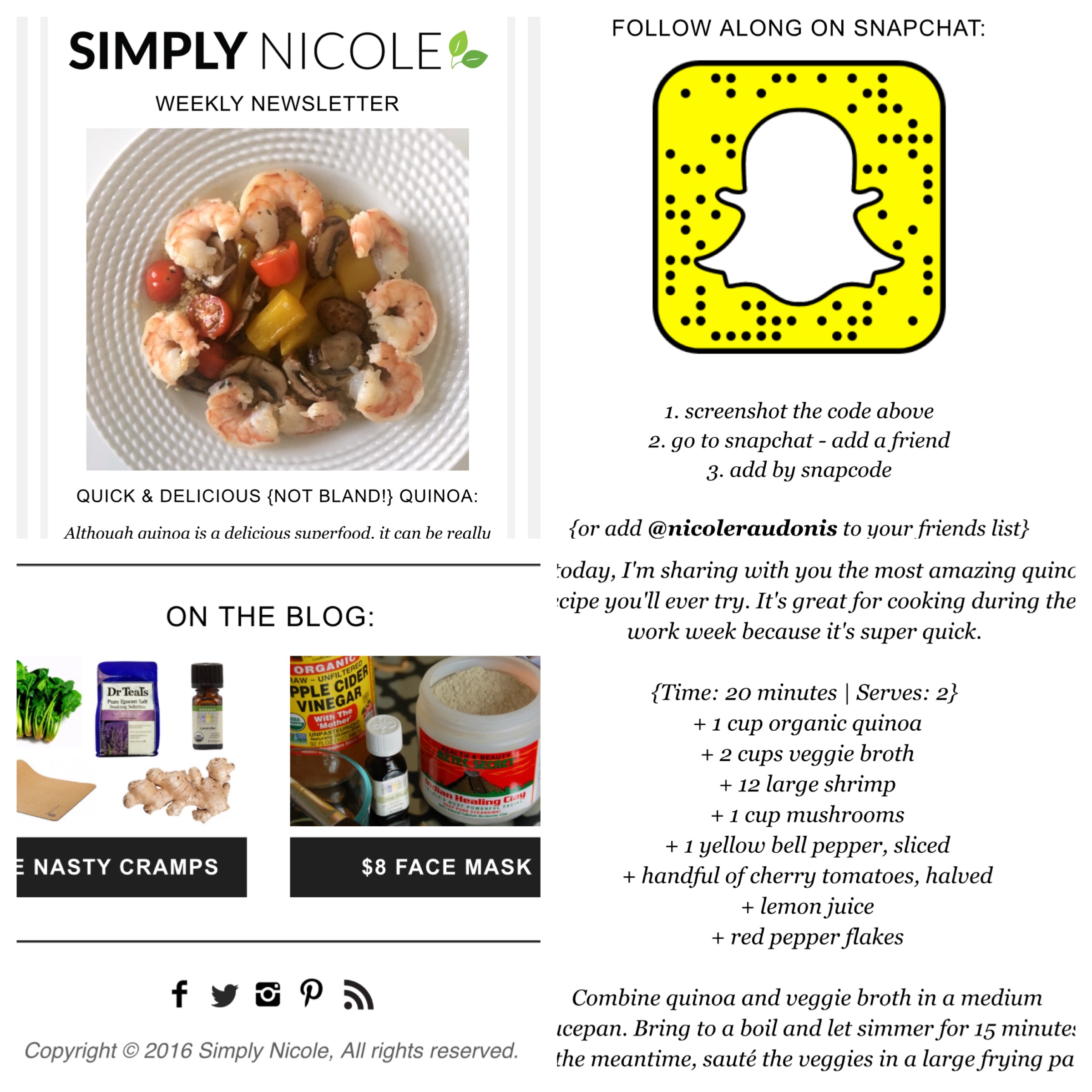 newsletter simply nicole
