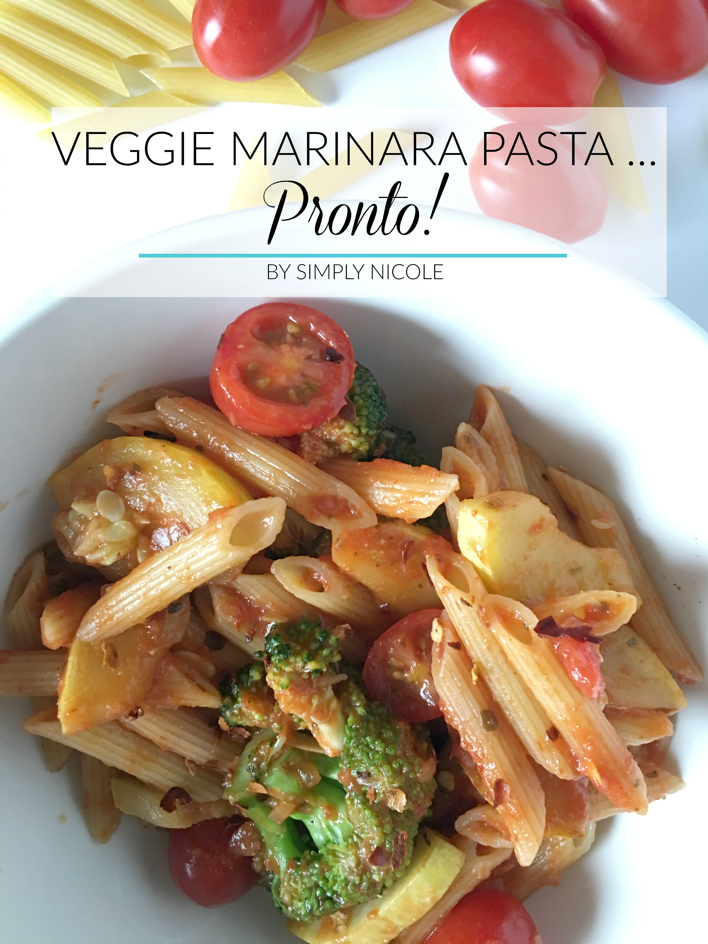 veggie marinara pasta