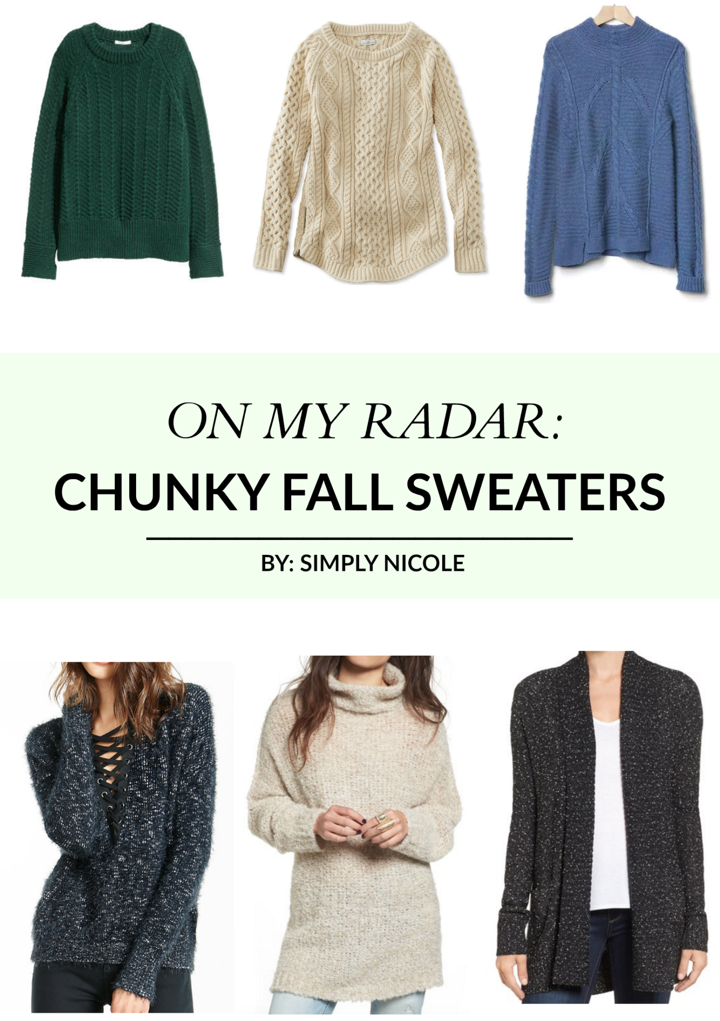 chunky fall sweater