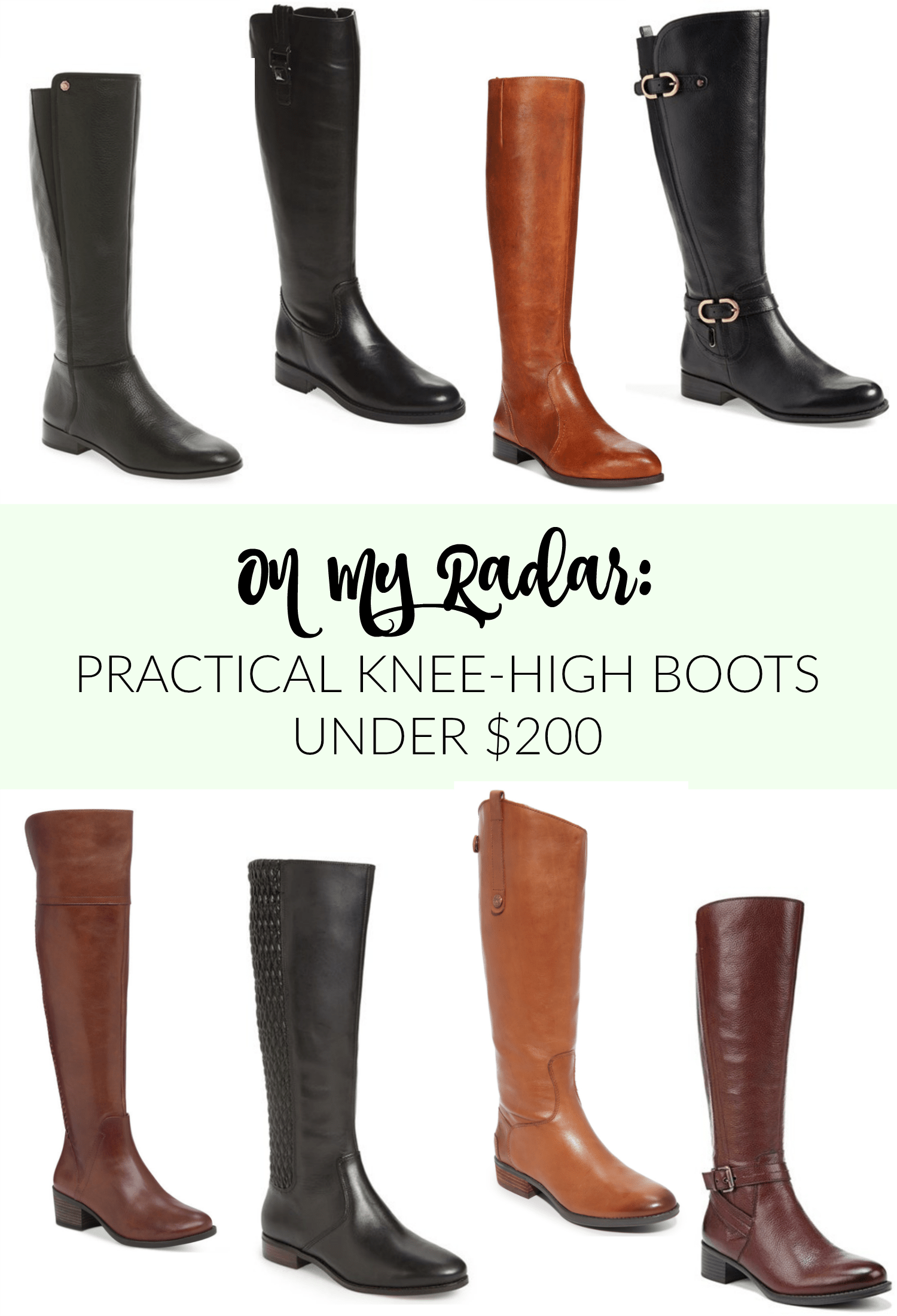 Practical Knee-High Boots Under $200