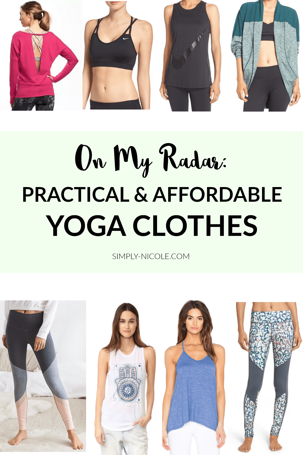 Practical and Affordable Yoga Clothes