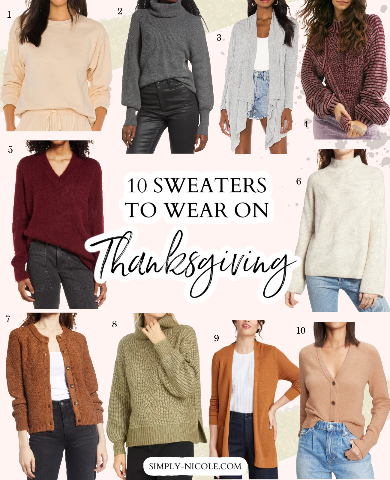 Sweaters to Wear on Thanksgiving